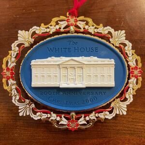 White House Christmas tree ornament 2000